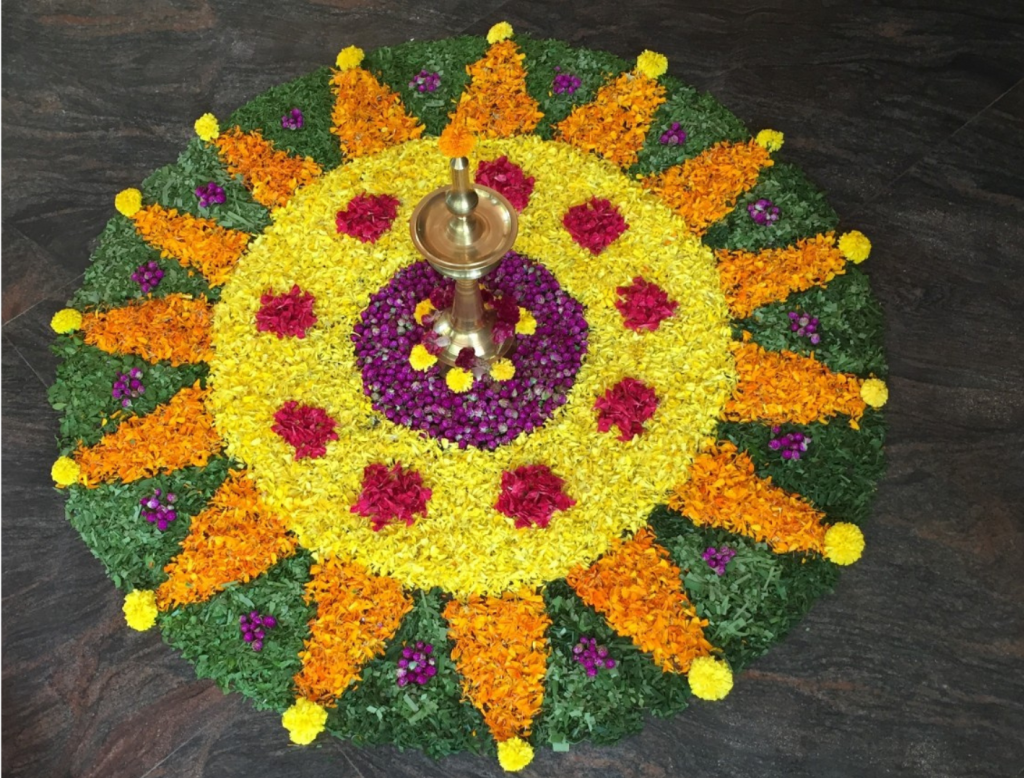 Onam Pookalam_Simple