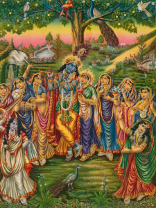 Radhakrishna with ashtasakhi